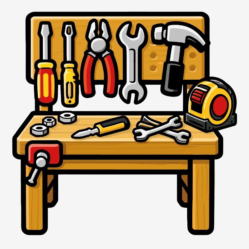DIY workshop workbench