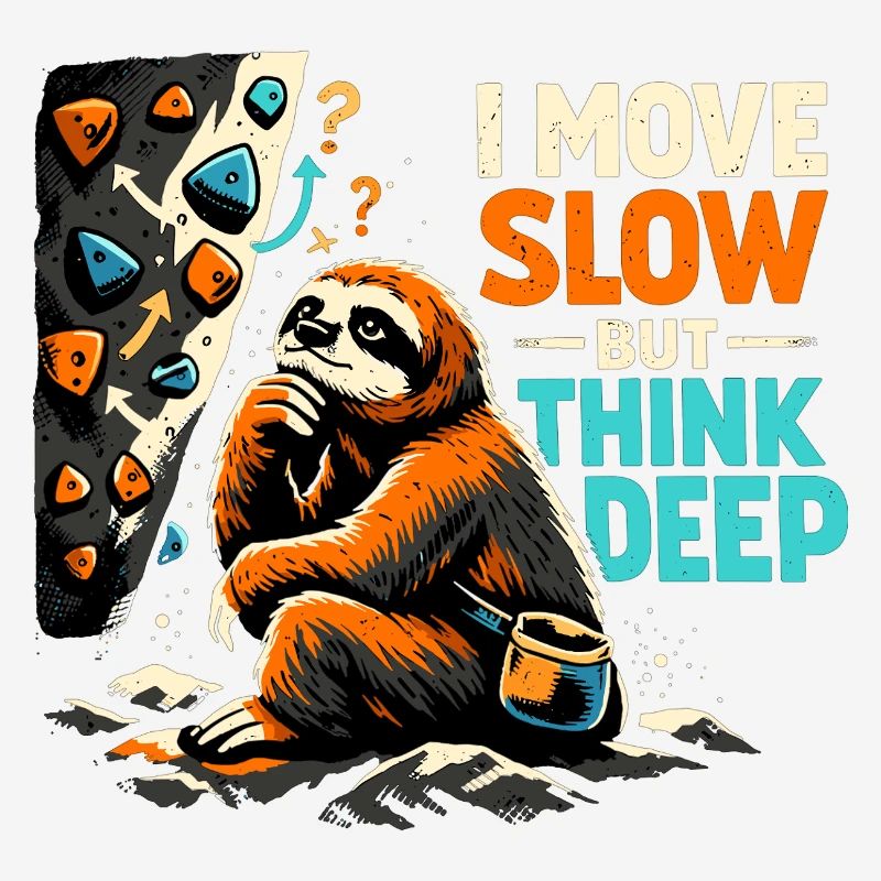 Sloth Bouldering - I move slow but think deep