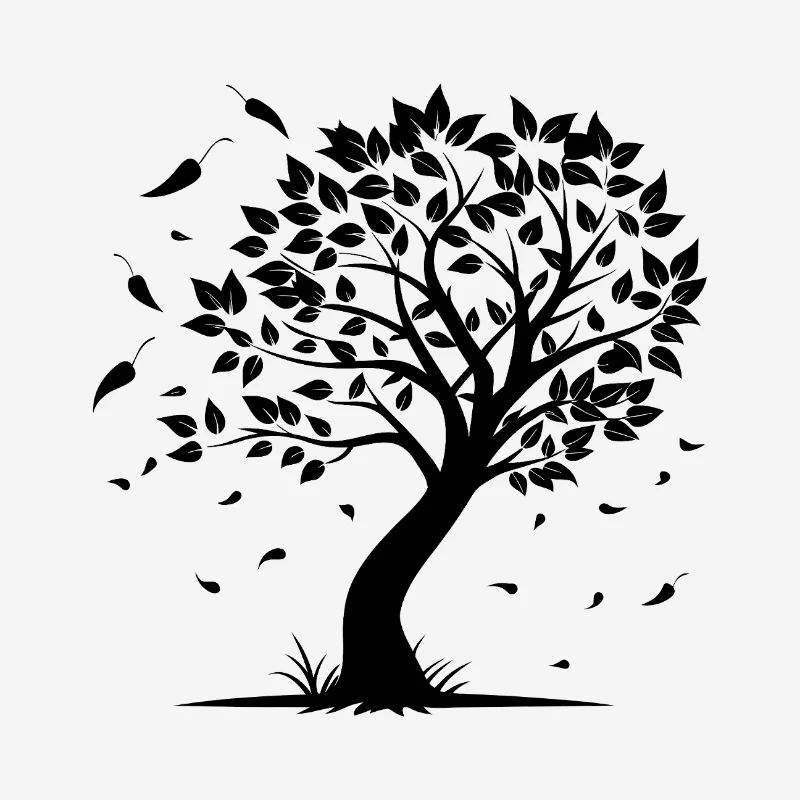Tree with wind