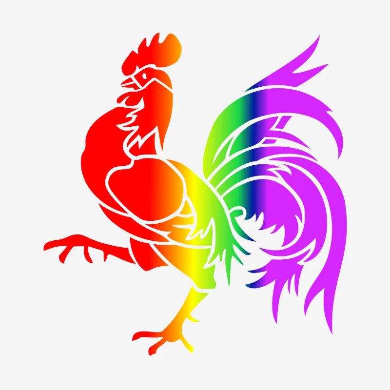 Bunter Regenbogenhahn