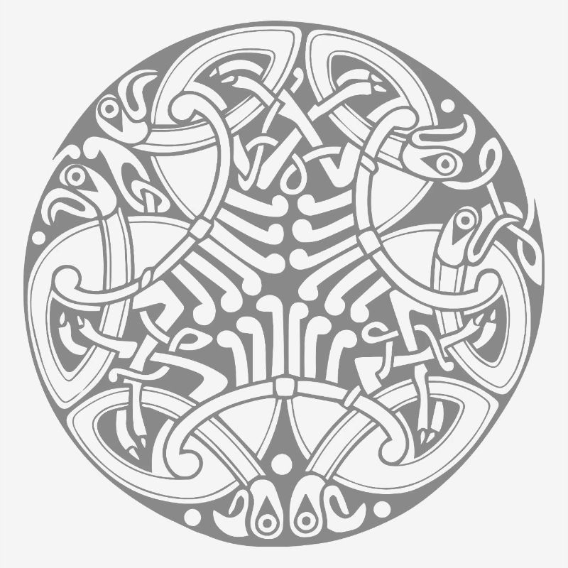 Interlaced Circle Celtic Knot-Mandala