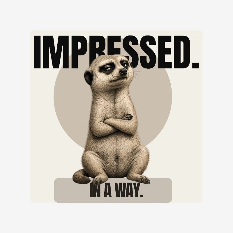 Impressed. – Sarcastic Meerkat Design