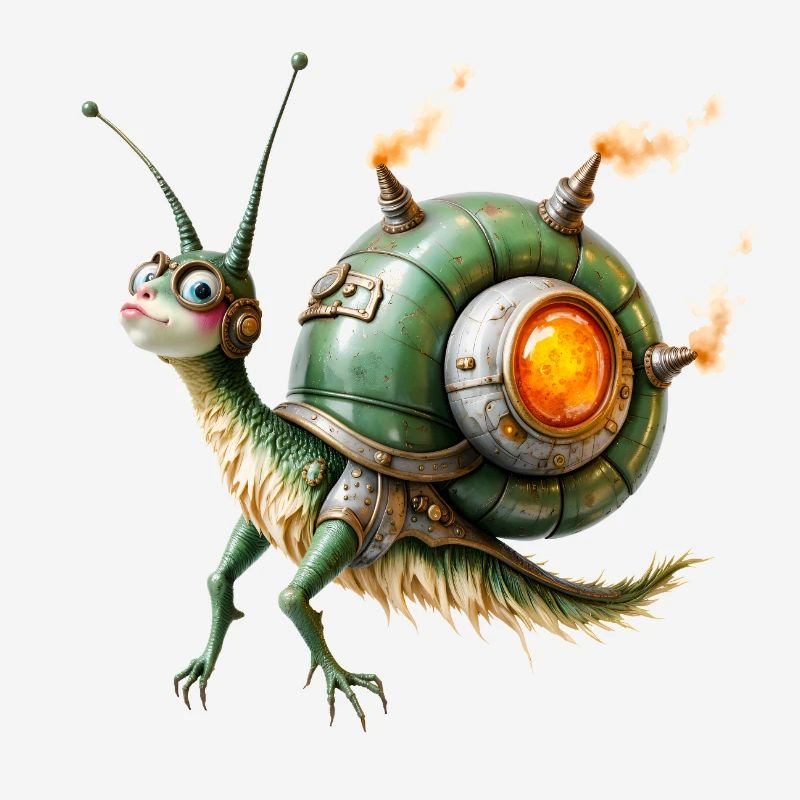 Réacteur d’escargot steampunk