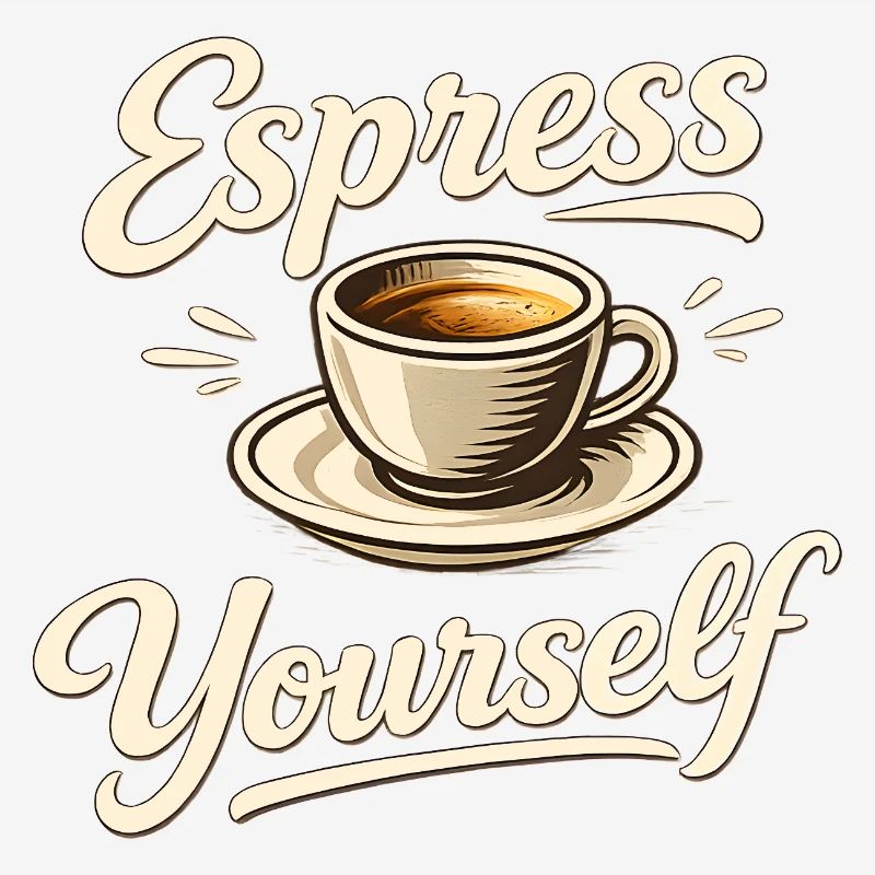 Espress Yourself - Kaffee Spruch Kaffeetasse Idee