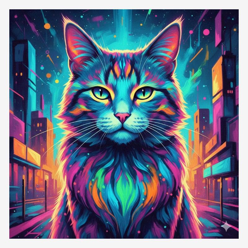 Chat néon