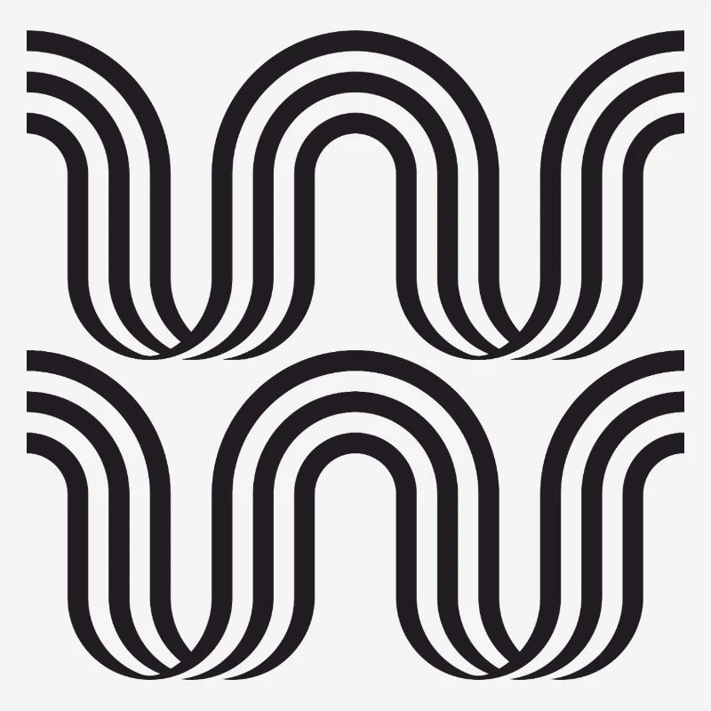 Wellenbogen-monochromes Muster