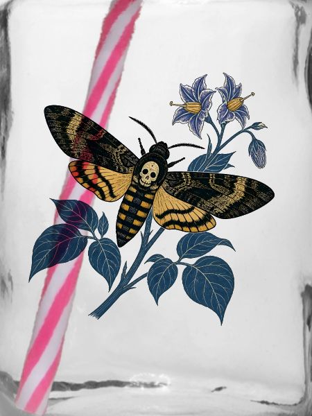 Sphinx Nächtlicher Botanischer Schädel