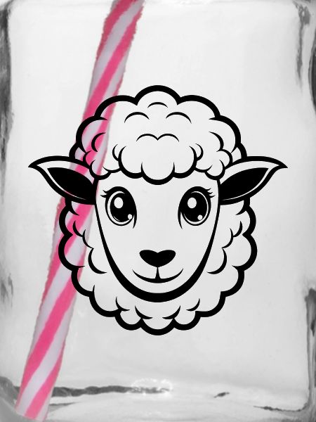 Visage de mouton mignon