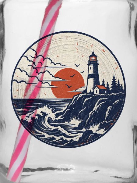 Leuchtturm Patch Abendrot