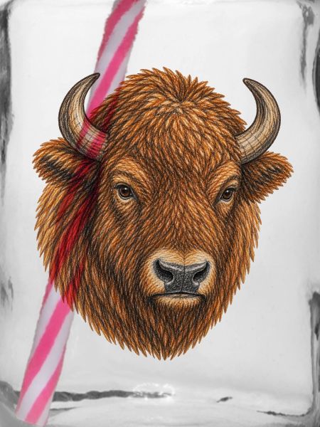 Europäischer Bisonkopf