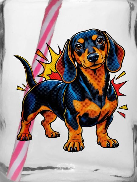 Dackel – Comic Pop Art