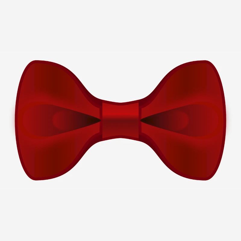 Plain Red Bow Tie