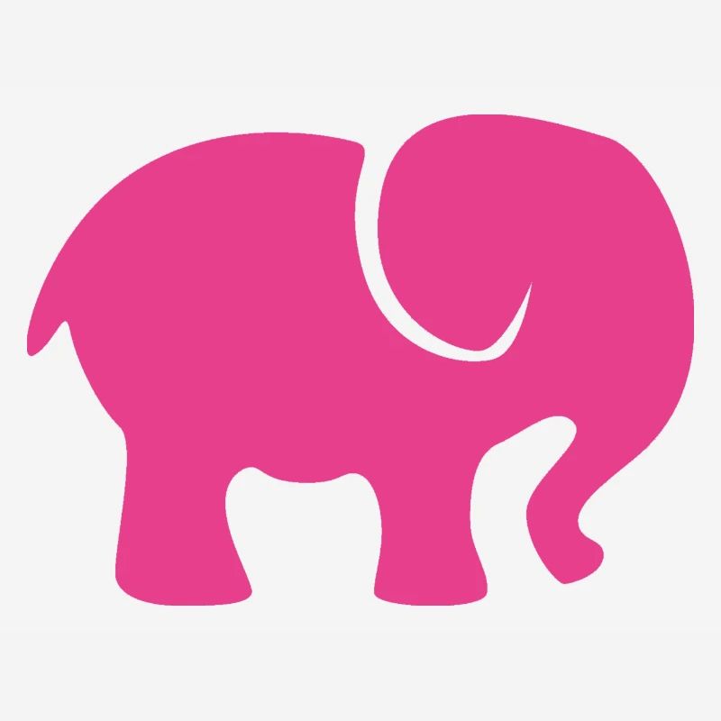 Éléphant rose