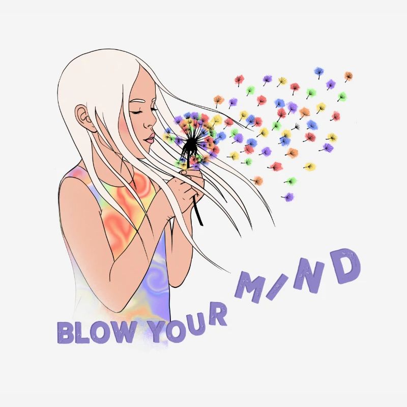 Mädchen mit Löwenzahn