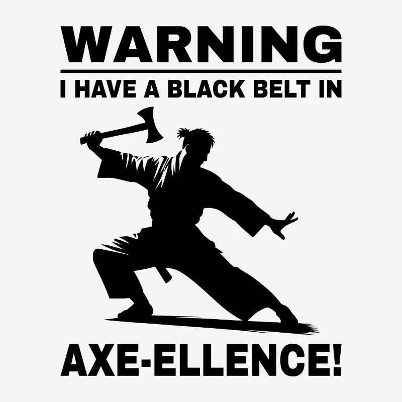 Axe Throwing Ninja Axe Thrower Black Belt Funny