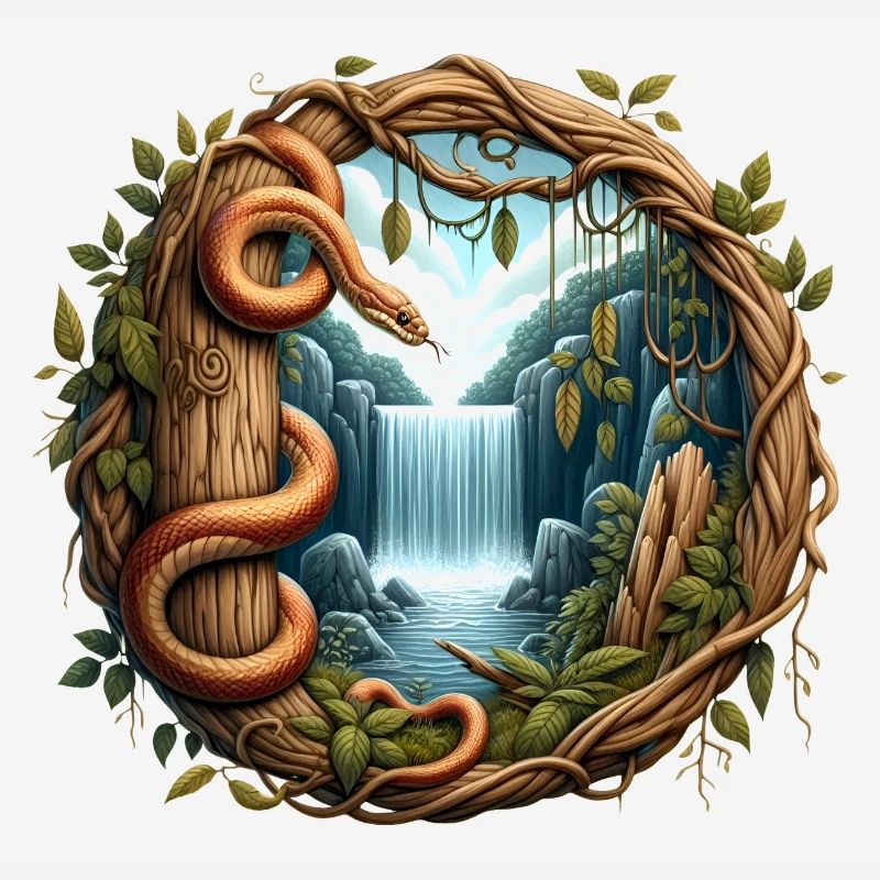 File d’attente devant la cascade