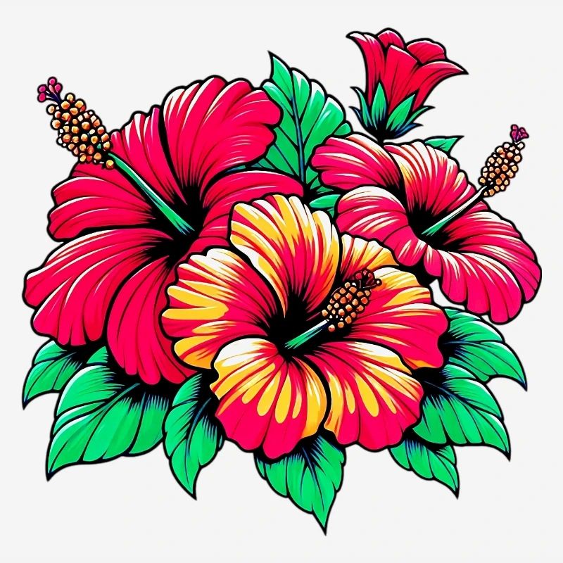 Fleurs d’hibiscus