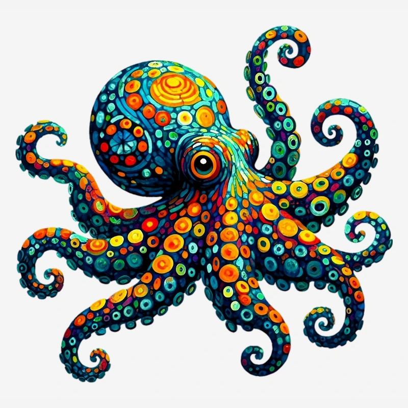 Octopus van Gogh