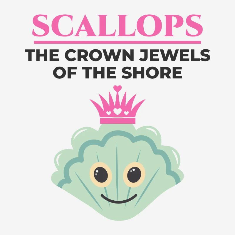 Scallop Seashells Collector Beachcomber Shellfish