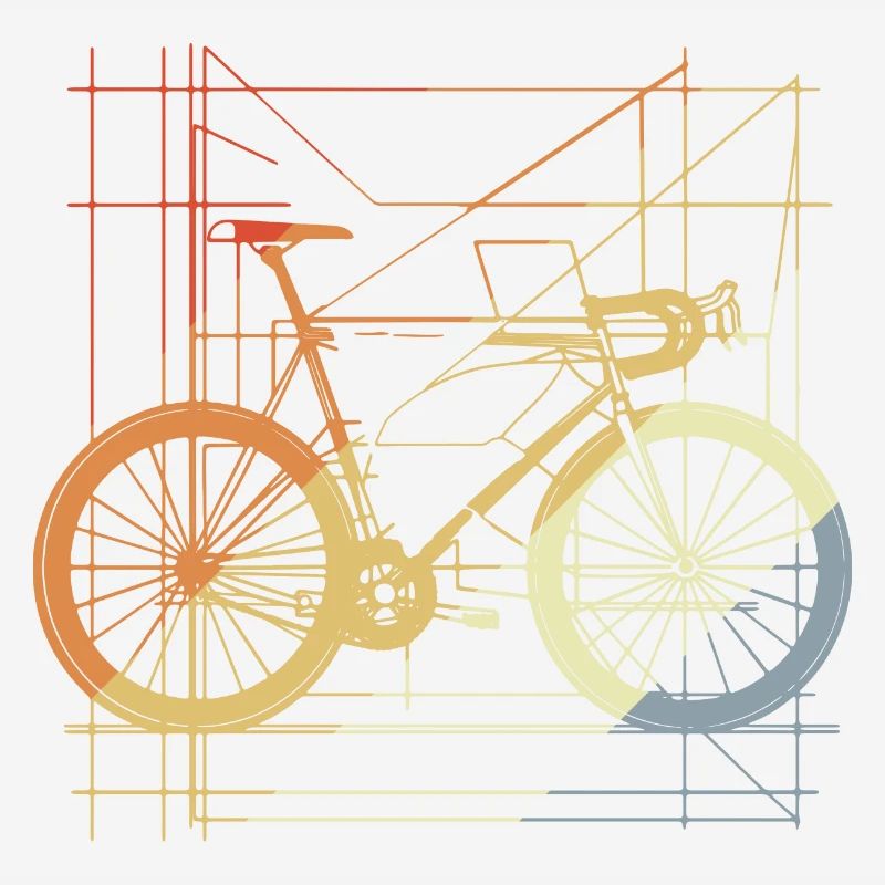 Bicycle Drawing Retro