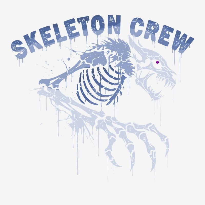 Skelett Werwolf Graffiti