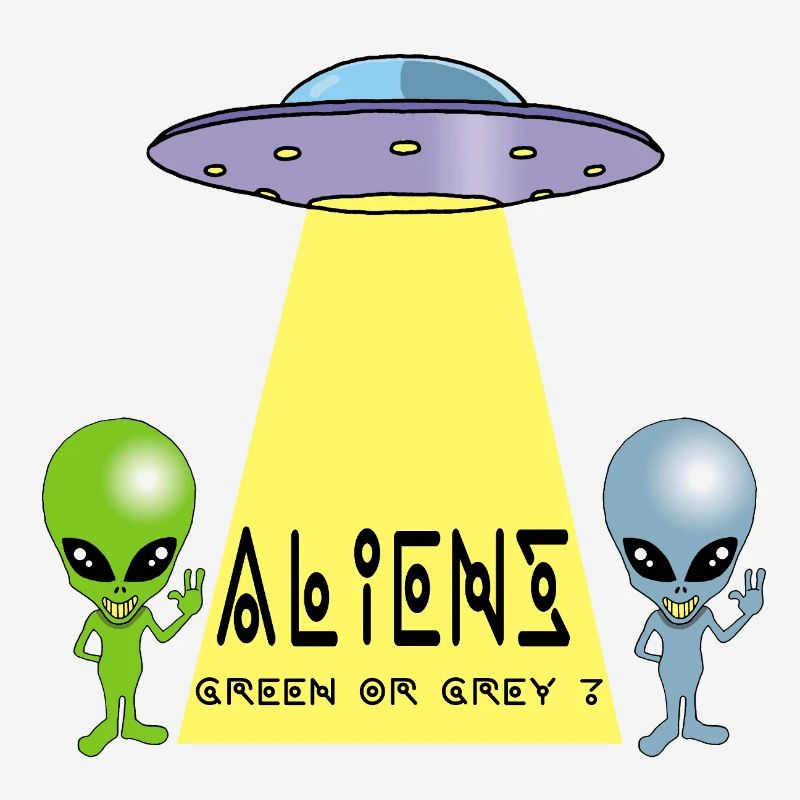 Grün oder grau außerirdisch?