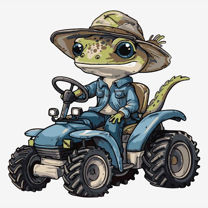 Lizard Tractor Farmer