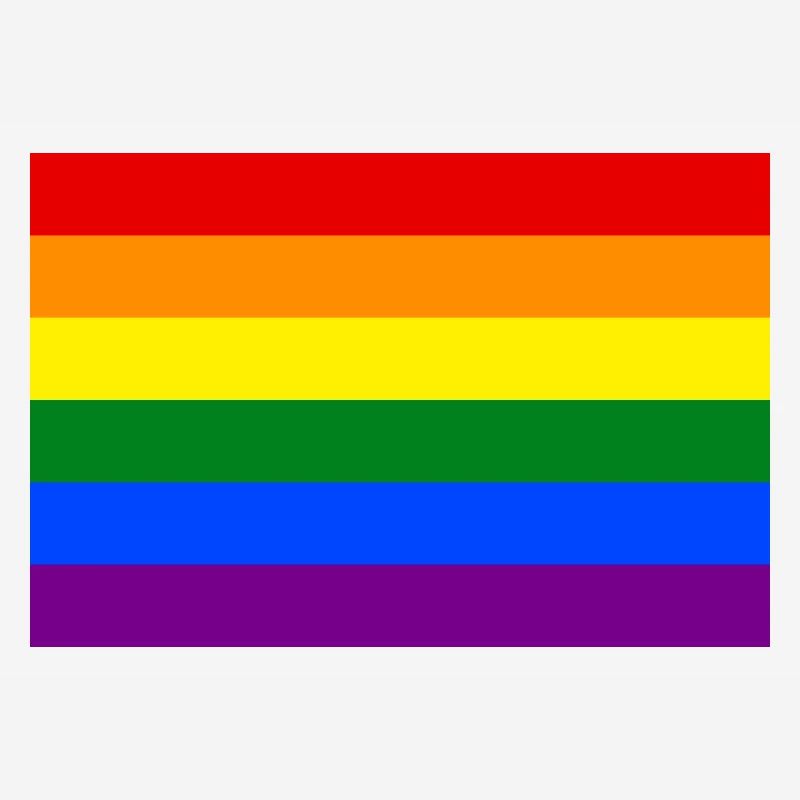 Die Regenbogenfahne oder Homosexuell - LGBT Stolzflagge