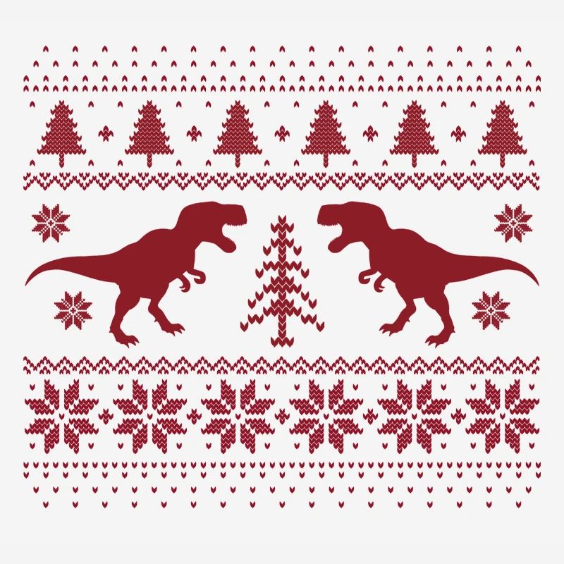 Dinosaurier-Weihnachtspullover