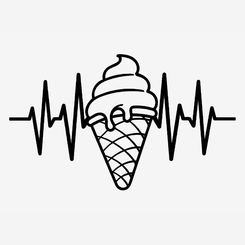 La crème glacée aime les battements de cœur glacés