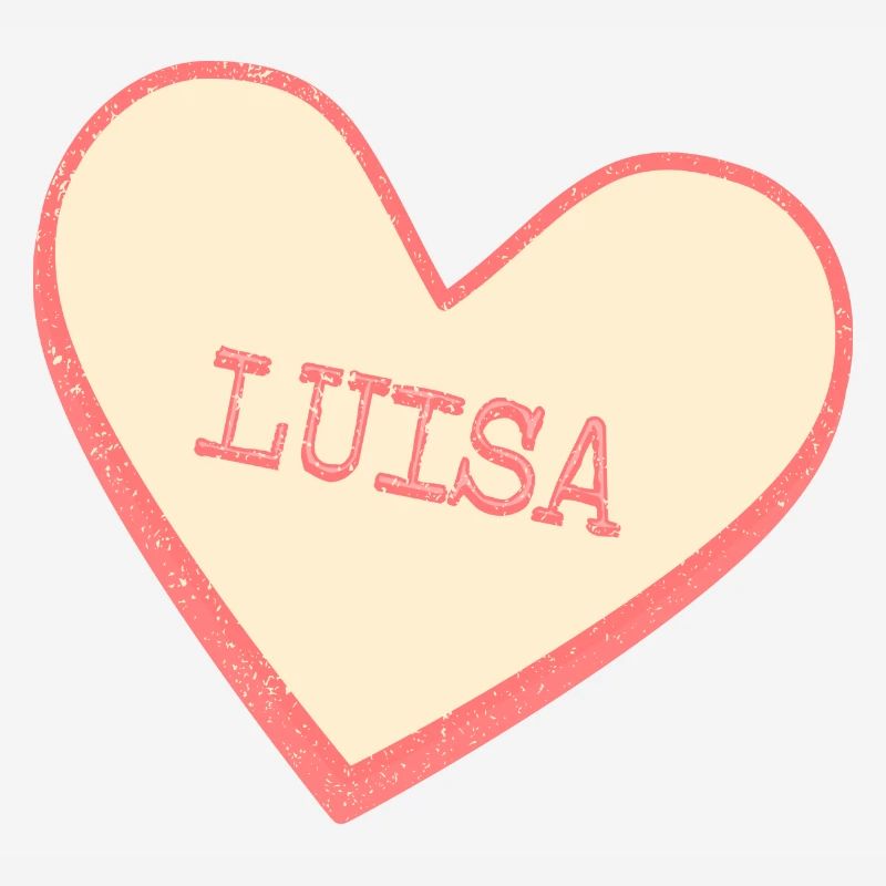 Luisa Surname First name pink sugar heart