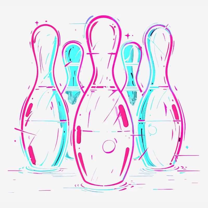 Bowling rétro Synthwave