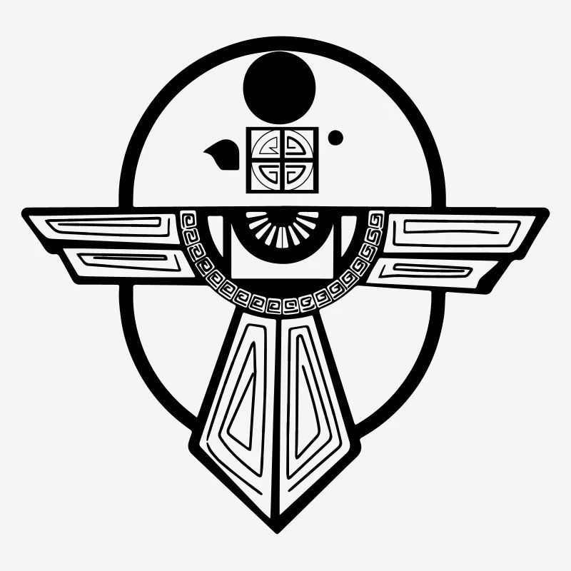 Ancient Thunderbird Totem Design