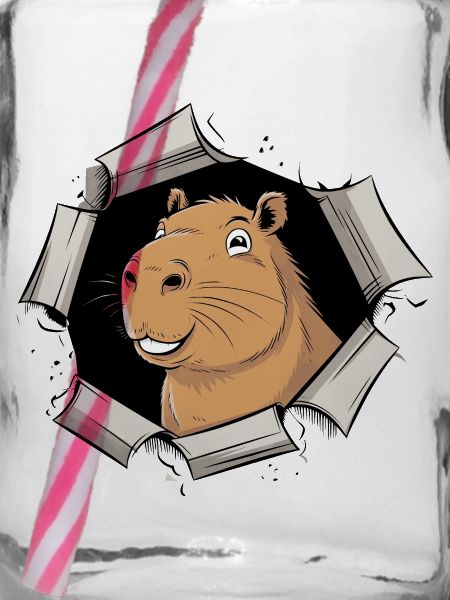 Capybara Comic – friedlicher Durchbruch