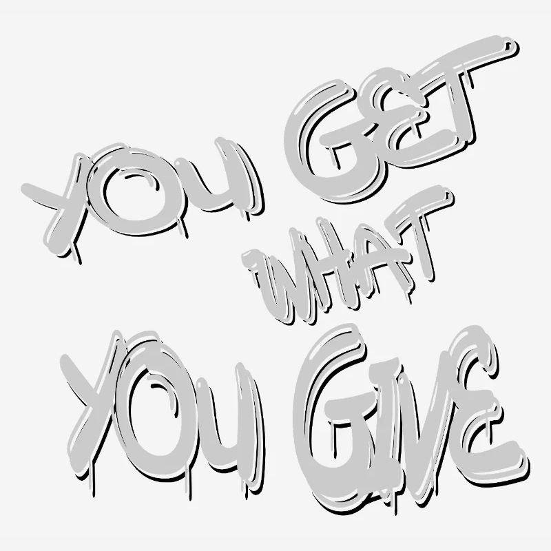 On obtient ce que l’on donne à la typographie du graffiti