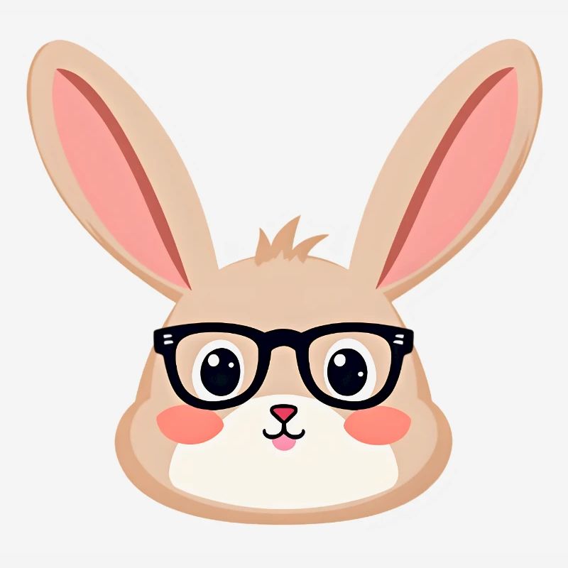 Rabbit with glasses