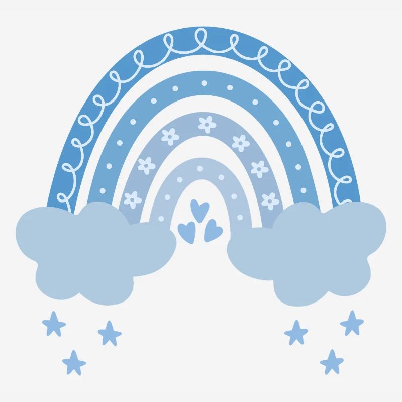 Arc-en-ciel avec des nuages