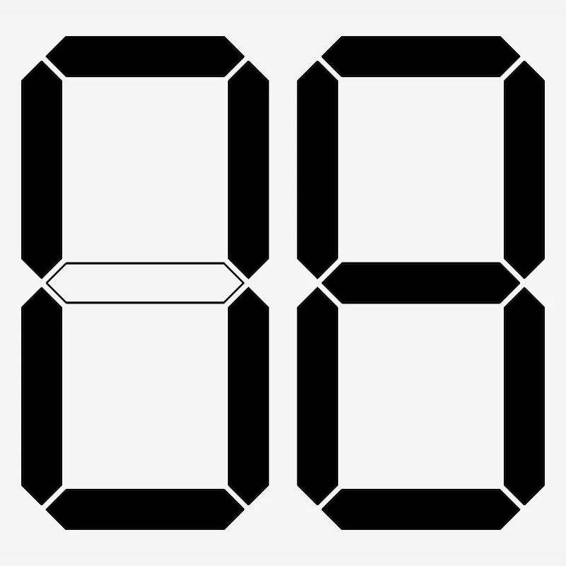 NUMÉRO 08 Zéro Huit Cadeau d’anniversaire numérique