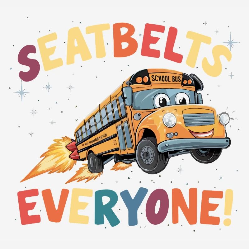 Vol de fusée du bus scolaire spatial