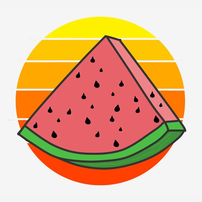 Pastèque vintage pièce de pastèque