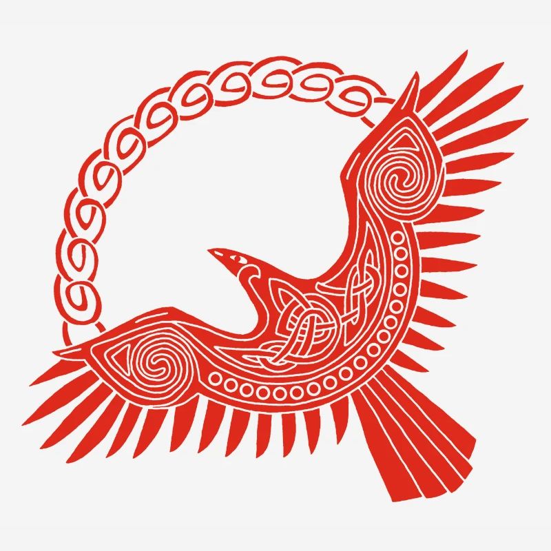 Aigle viking rouge