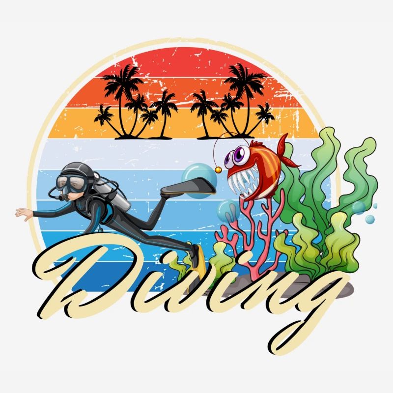 Diving Diving Divers funny funny gift idea