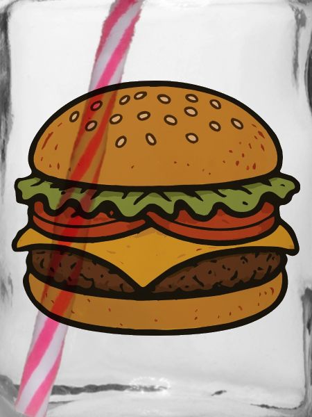 Komischer Hamburger