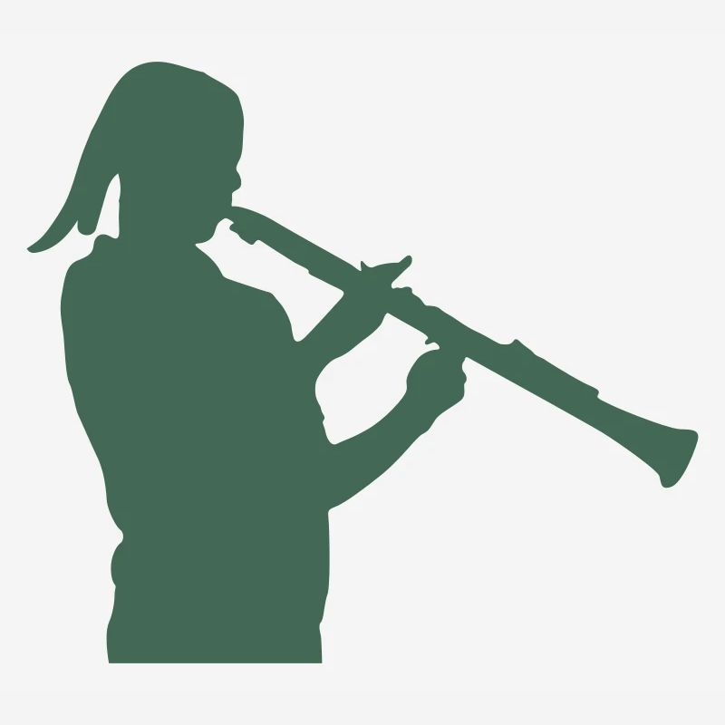 Wind Silhouette with Recorder