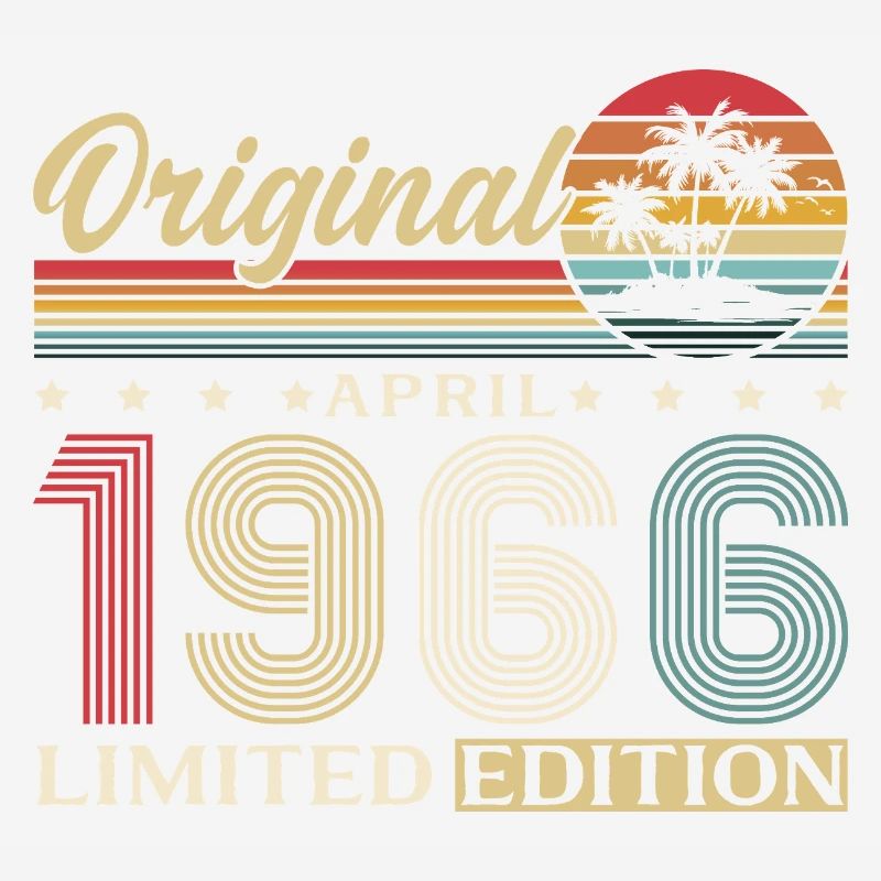 60. Geburtstag Geschenk Mann Original April 1966