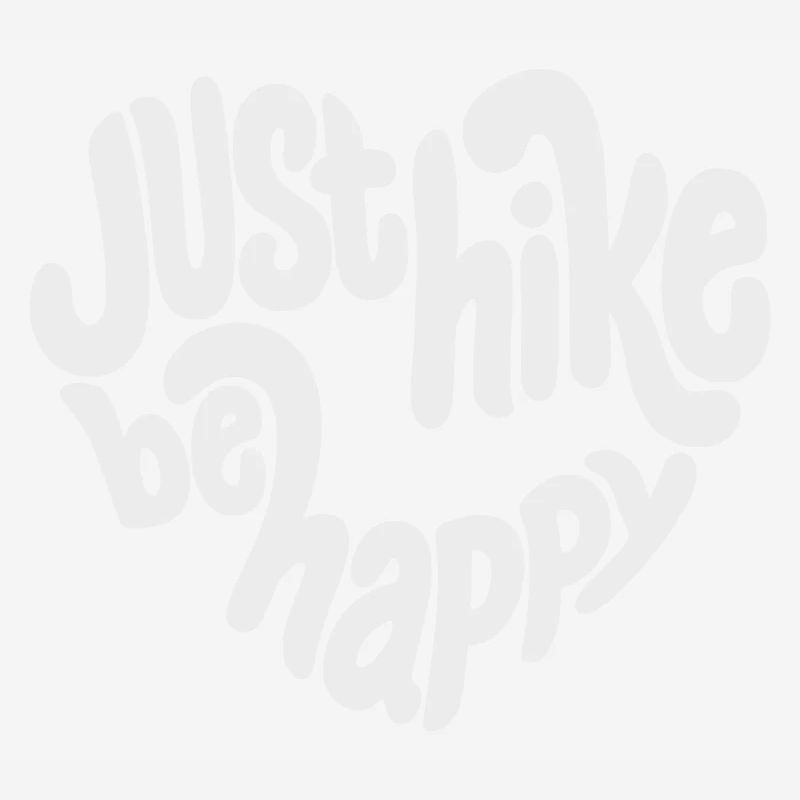 Just Hike Be Happy Lettering