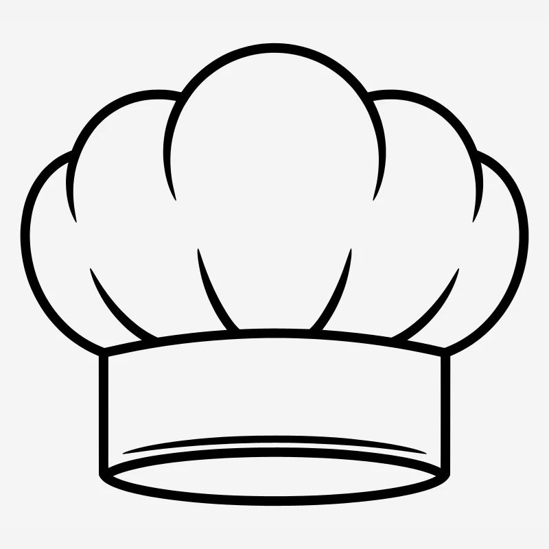 Chef Hat Vector Icon Design