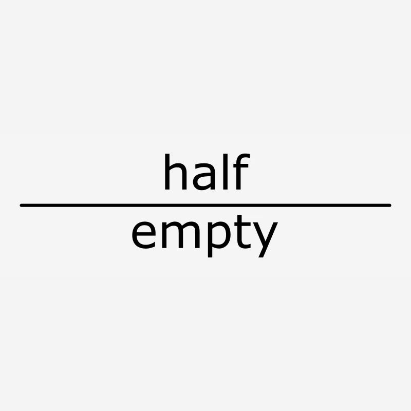 half empty (tasses & sacs)