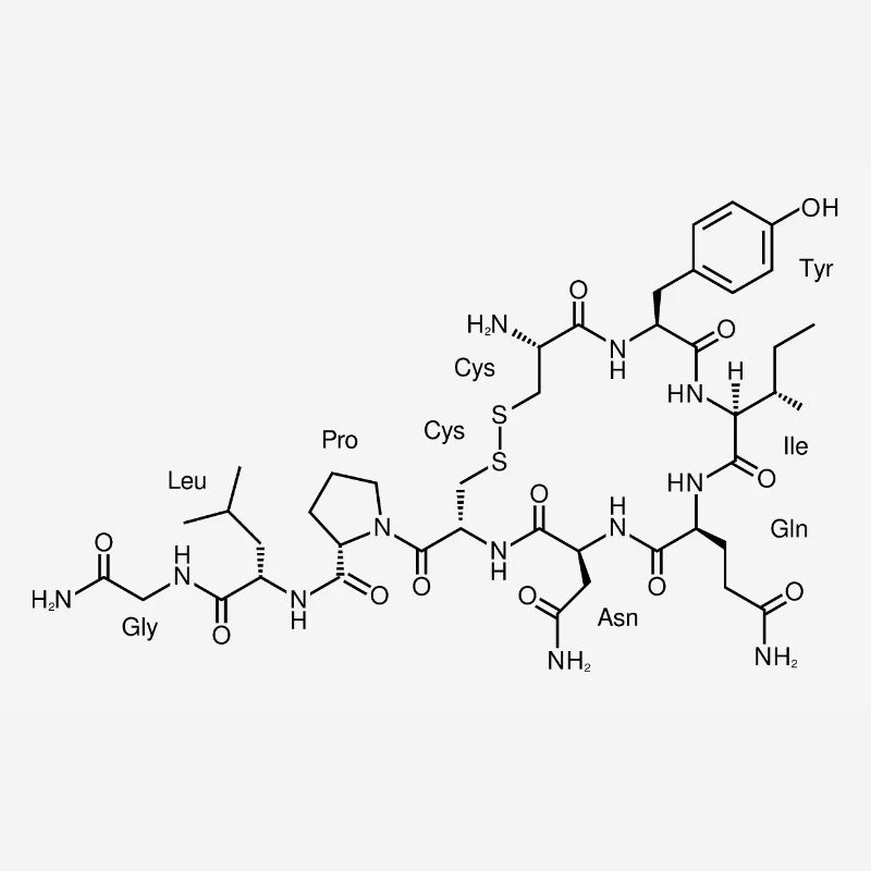 Chimie de la formule structurale de l'ocytocine