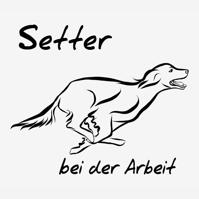 Setter bei der Arbeit